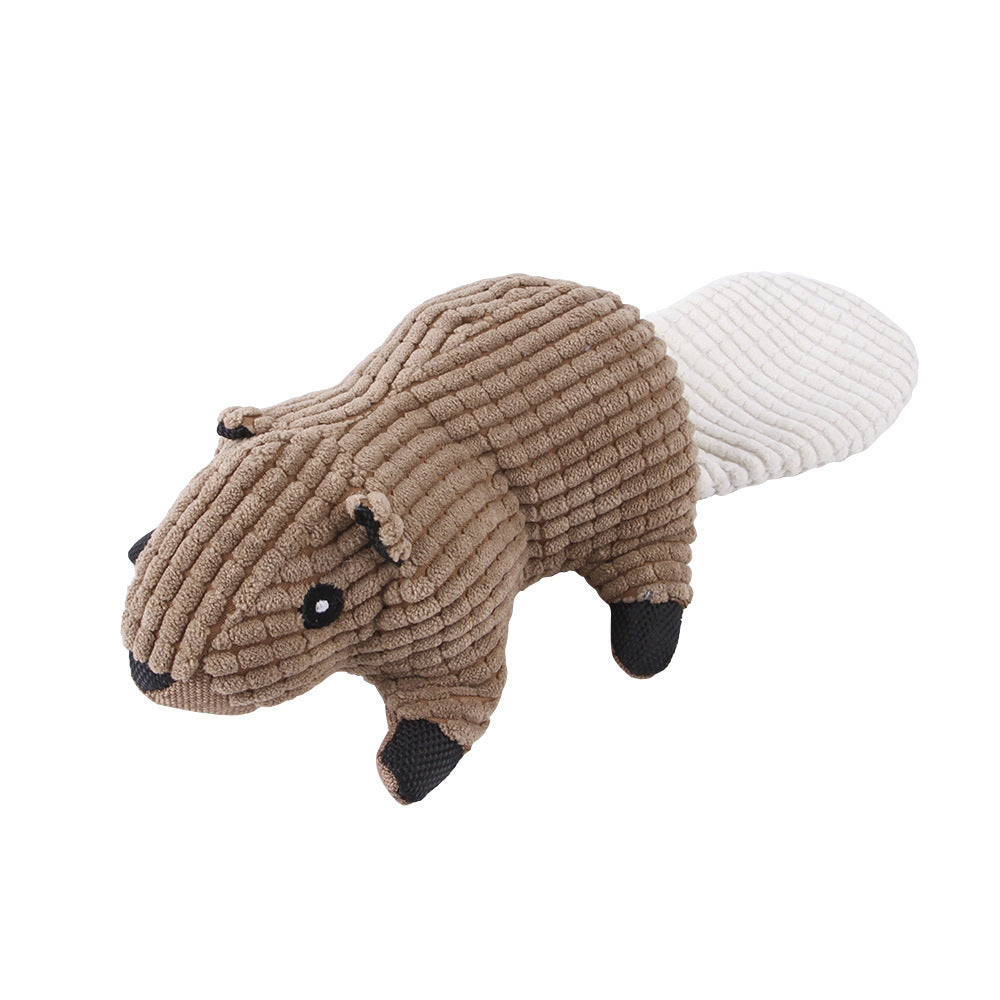 Plush Squeaky Animal Dog Toy – Adorably Durable Pet Playmate