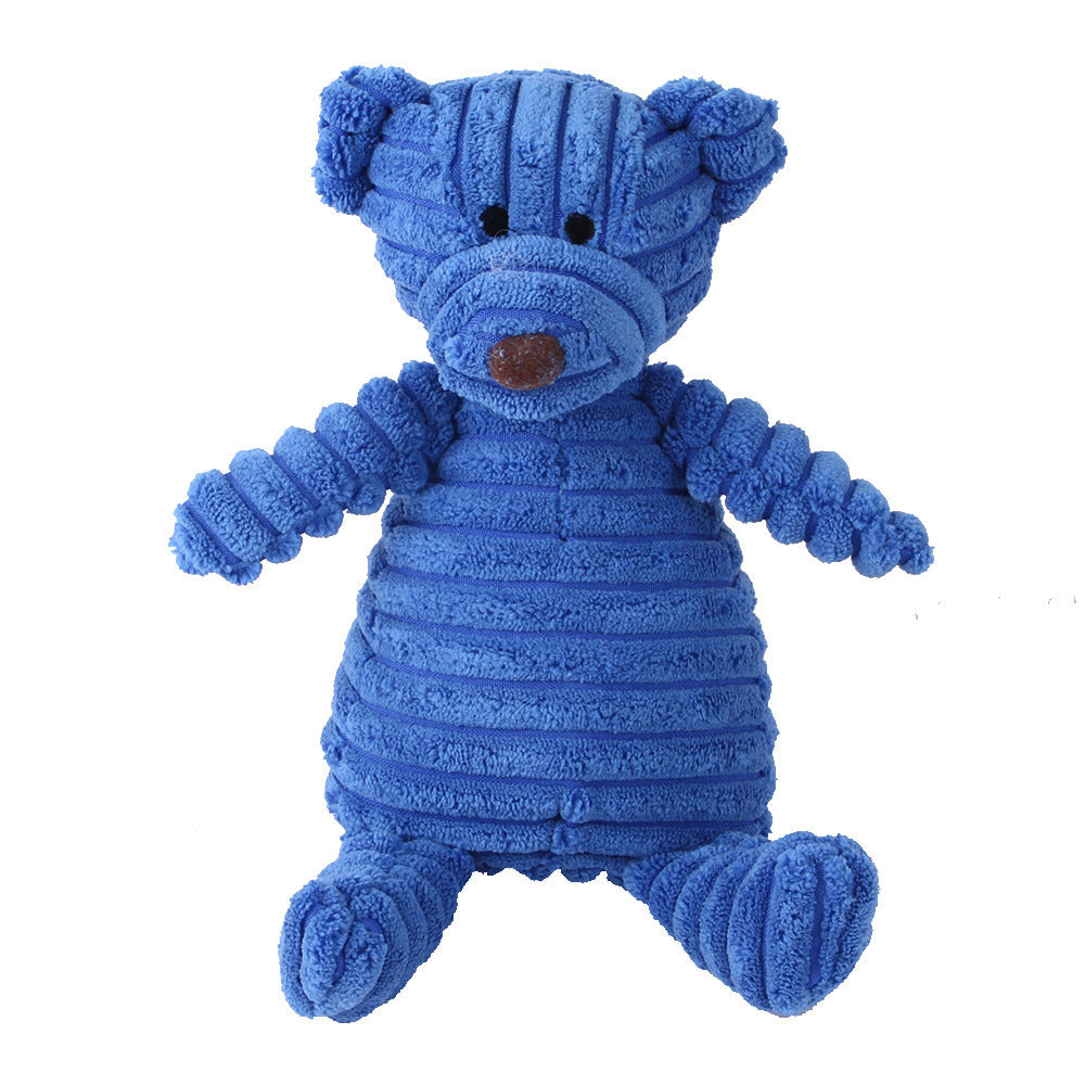 Plush Squeaky Animal Dog Toy – Adorably Durable Pet Playmate