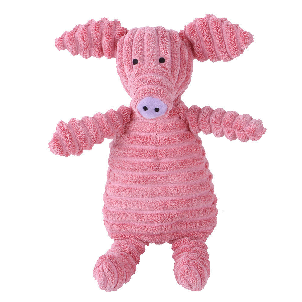 Plush Squeaky Animal Dog Toy – Adorably Durable Pet Playmate