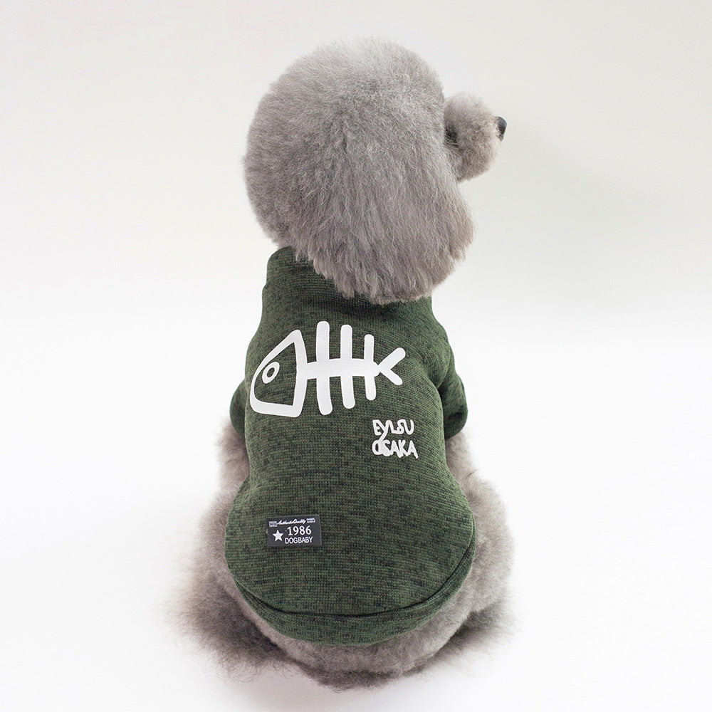 SoftBone™ Winter Sweater – Wool Blend Knit with Graphic Accent