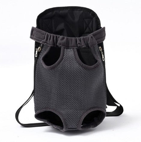 Chic Breathable Pet Travel Carrier – Front & Back Chest Bag