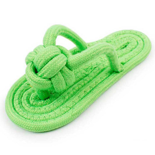 Mini Slipper Chew Toy – Multicolor Cotton Rope for Small Pets