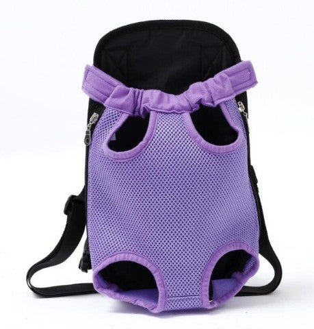 Chic Breathable Pet Travel Carrier – Front & Back Chest Bag