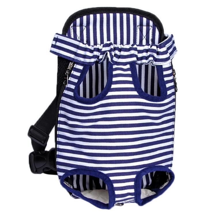 Chic Breathable Pet Travel Carrier – Front & Back Chest Bag