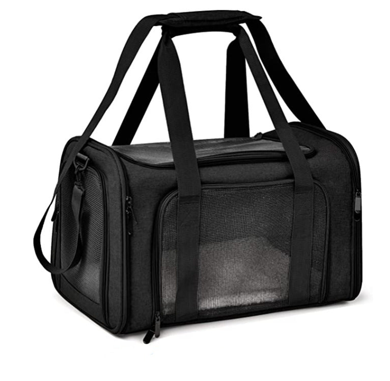 Voyager Linen Pet Carrier – Dual-Handle Travel Tote