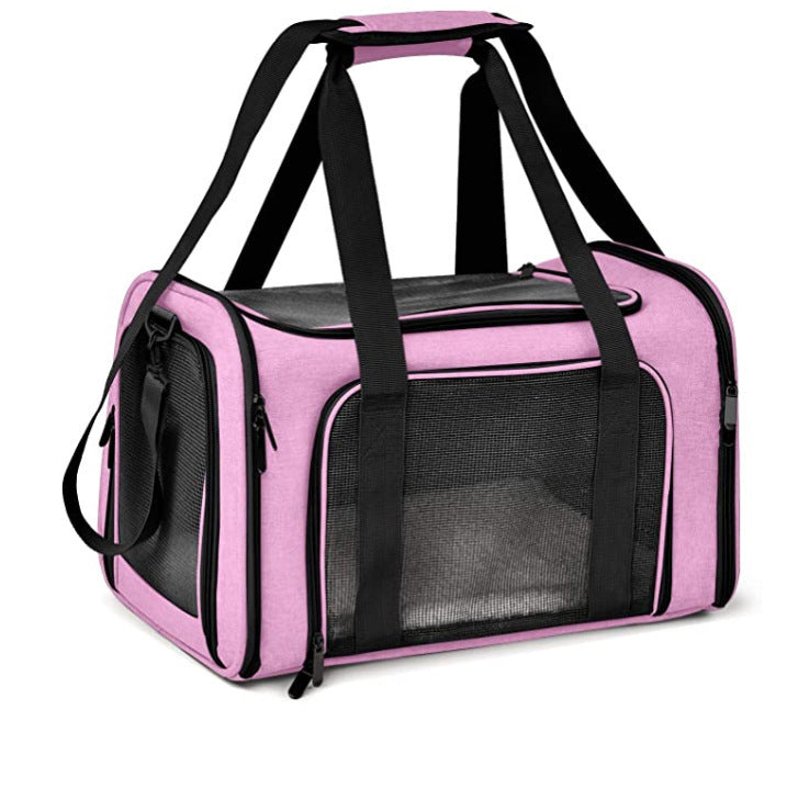 Voyager Linen Pet Carrier – Dual-Handle Travel Tote