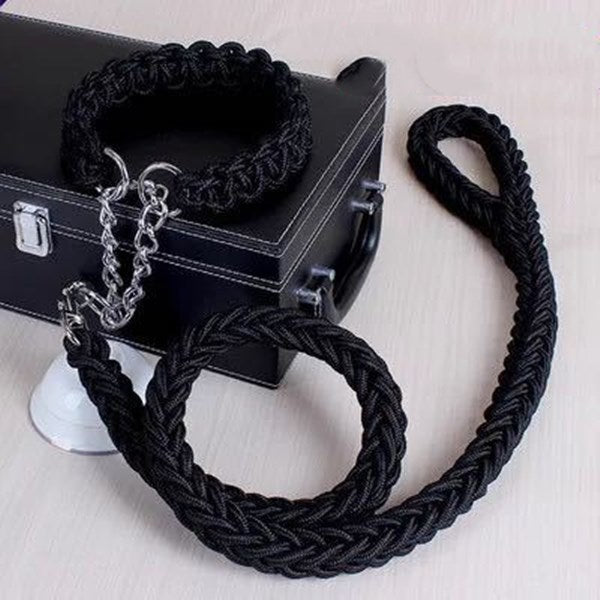 Durable Nylon Leash & Adjustable Collar Set – For Medium & Large Dogs