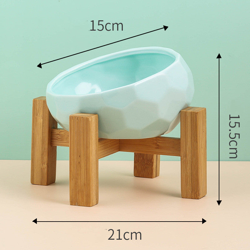 Elevé™ Ceramic Pet Bowl – Angled and Elevated