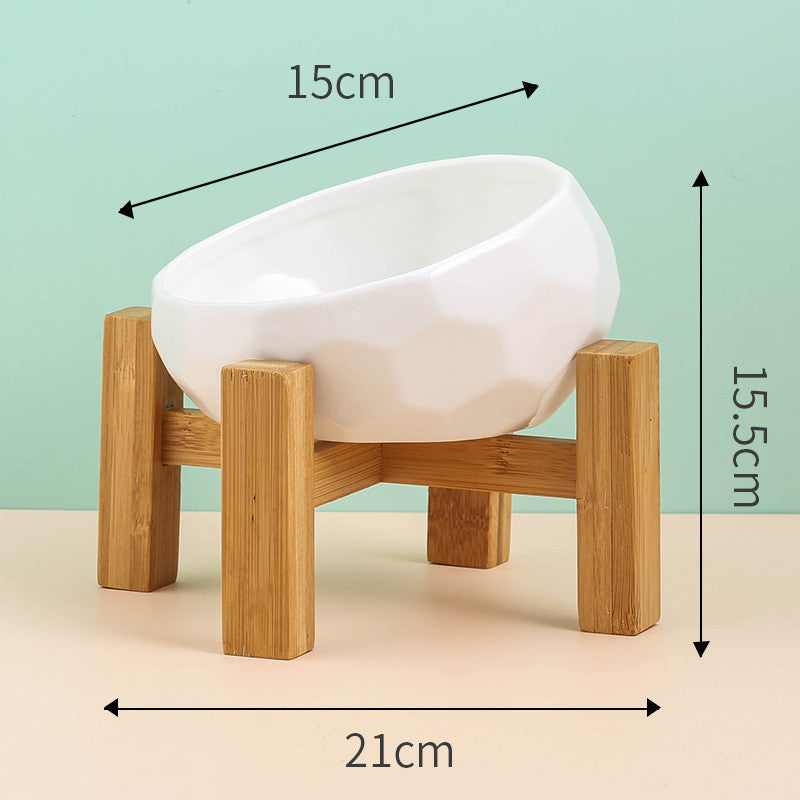 Elevé™ Ceramic Pet Bowl – Angled and Elevated
