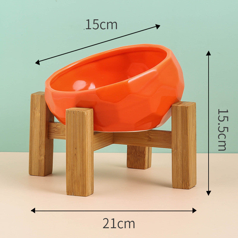 Elevé™ Ceramic Pet Bowl – Angled and Elevated