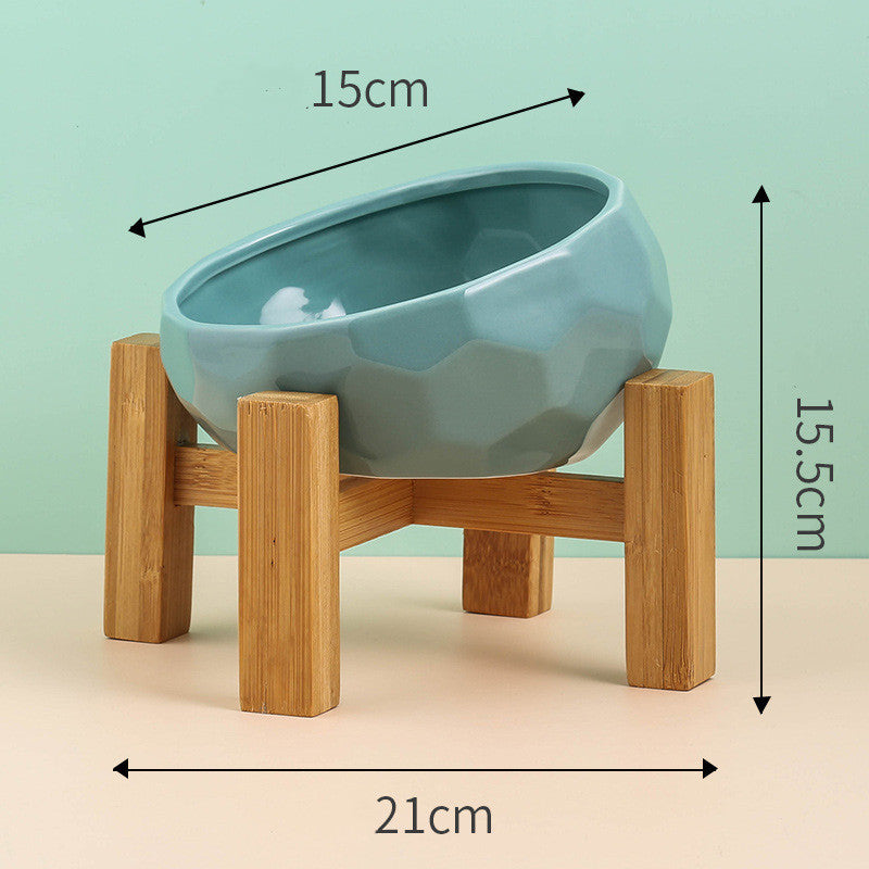 Elevé™ Ceramic Pet Bowl – Angled and Elevated