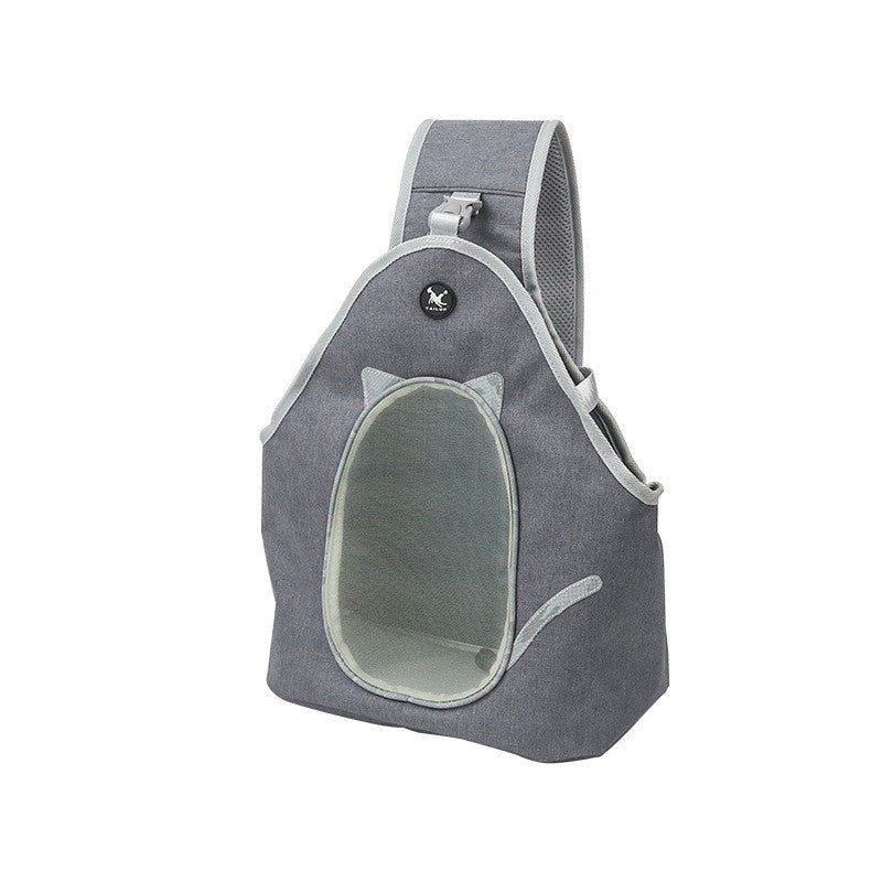 Foldable Chest Carrier – Hands-Free Leather Pet Backpack for Daily Outings