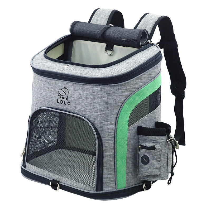 Pet Backpack – Structured Oxford Travel Carrier for Cats & Dog