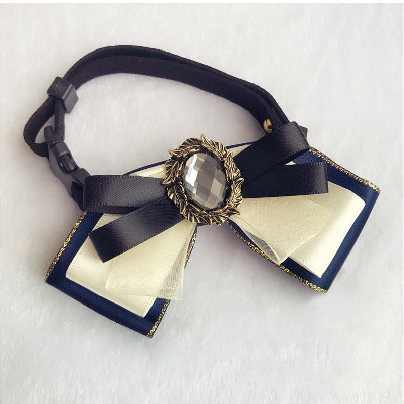 Little Gentleman Flower Collar – Handmade Bow Tie Accessory for Pets