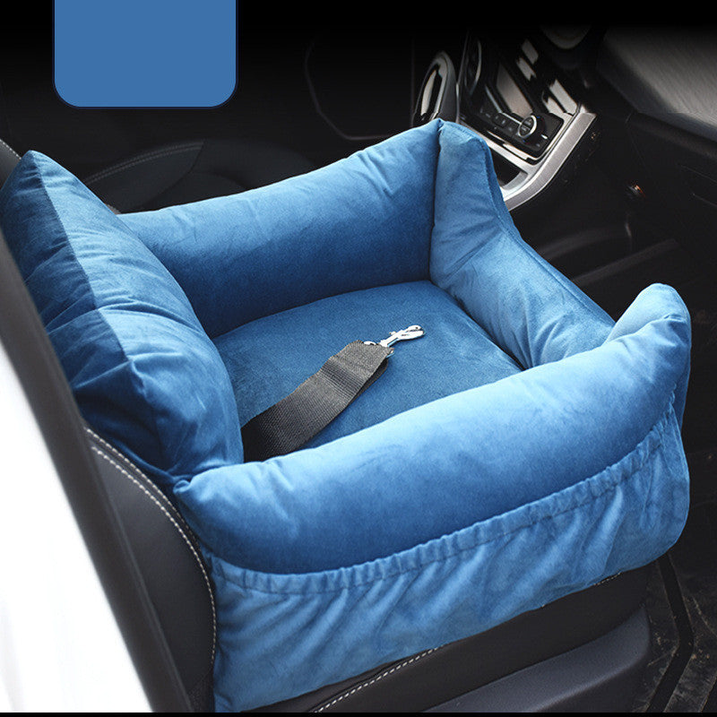 Velvet Voyage Pet Car Seat – Couture Comfort in Motion
