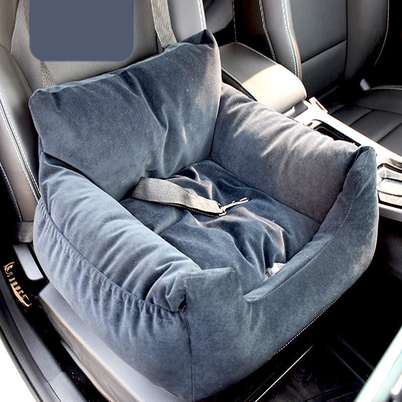 Velvet Voyage Pet Car Seat – Couture Comfort in Motion