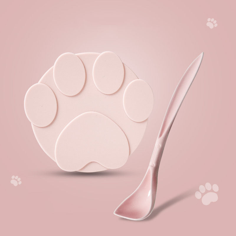 Stylish Silicone Pet Can Lid – Fresh-Keeping Spoon Set