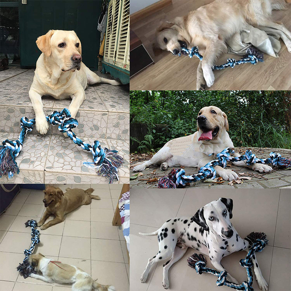 Durable Cotton Rope Tug Toy – Heavy-Duty Chew Play for Large Dogs
