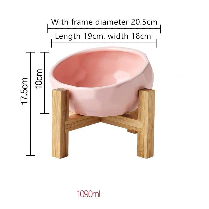 Elevé™ Ceramic Pet Bowl – Angled and Elevated