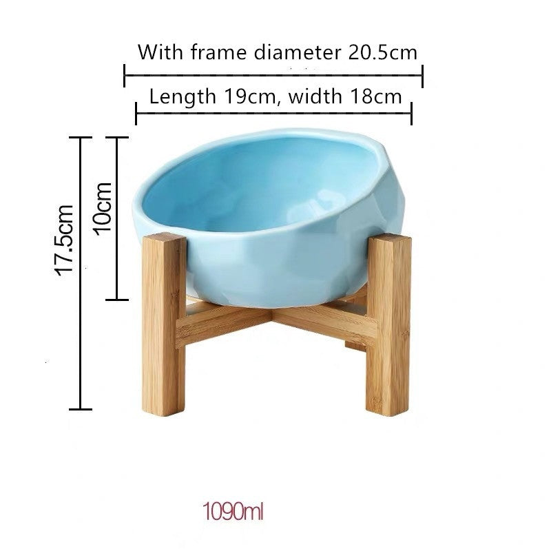 Elevé™ Ceramic Pet Bowl – Angled and Elevated