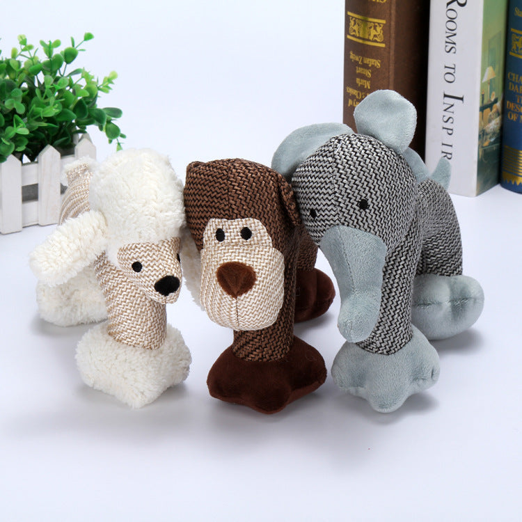 Plush Dog Chew Toys – Soft & Squeaky for Puppies and Large Dogs