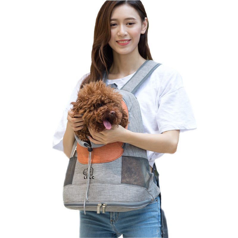 FlexiFit Pet Sling – Breathable Front & Back Carrier for Cats & Small Dogs