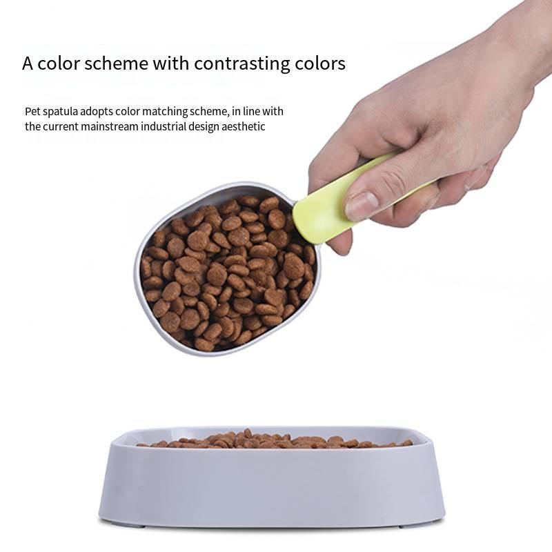 Ergonomic Pet Food Scoop With Clip Handle – Food-Grade ABS, Vibrant Colors (Fast Shipping)