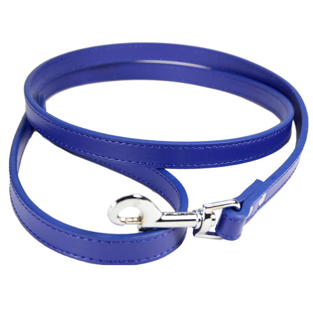 Minimalist PU Leather Pet Leash – Sleek & Durable Walk Companion