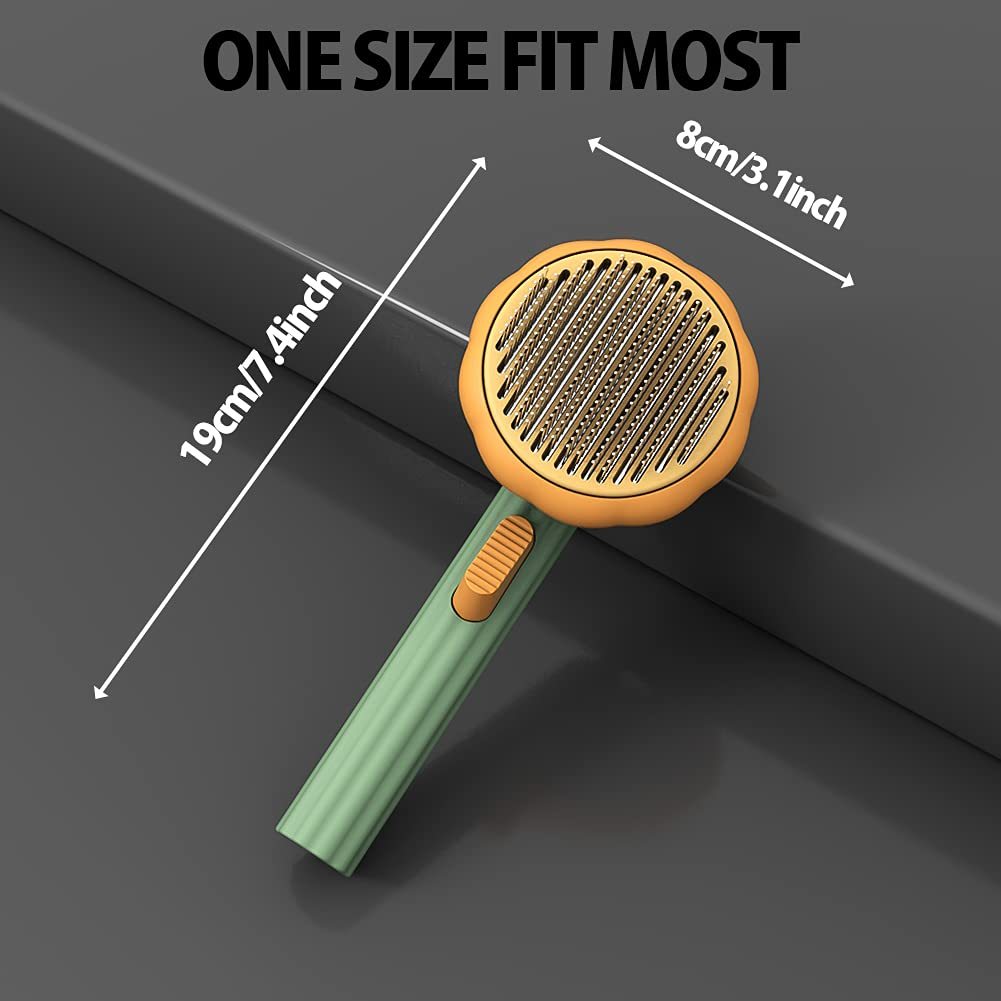 Pumpkin Slicker Brush – Gentle Detangling for Dogs & Cats (fast shipping)