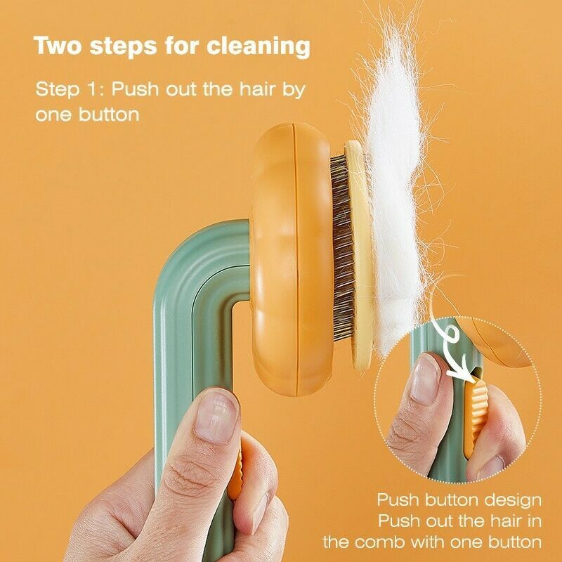Pumpkin Slicker Brush – Gentle Detangling for Dogs & Cats (fast shipping)