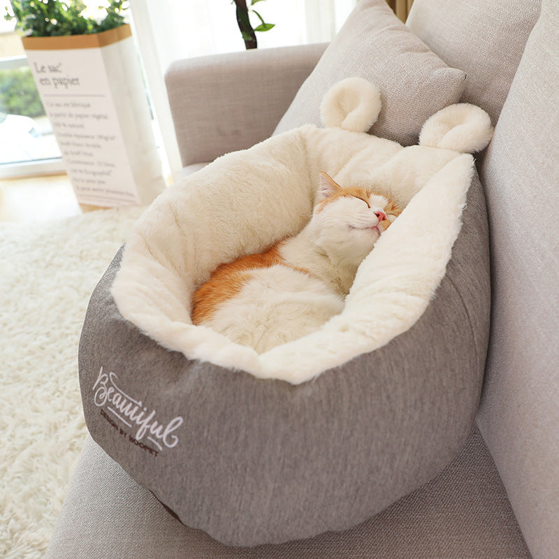 SnugglePod™ Pet Sleeping Bag – Ultra-Soft Warming Cushion Nest