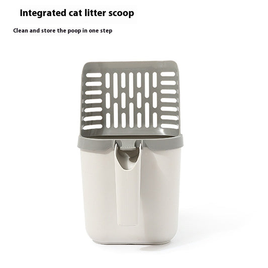 All-in-One Cat Litter Scoop with Built-In Waste Storage – Large Capacity