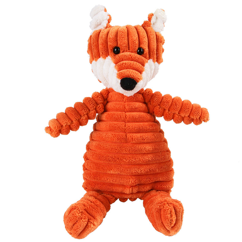 Plush Squeaky Animal Dog Toy – Adorably Durable Pet Playmate