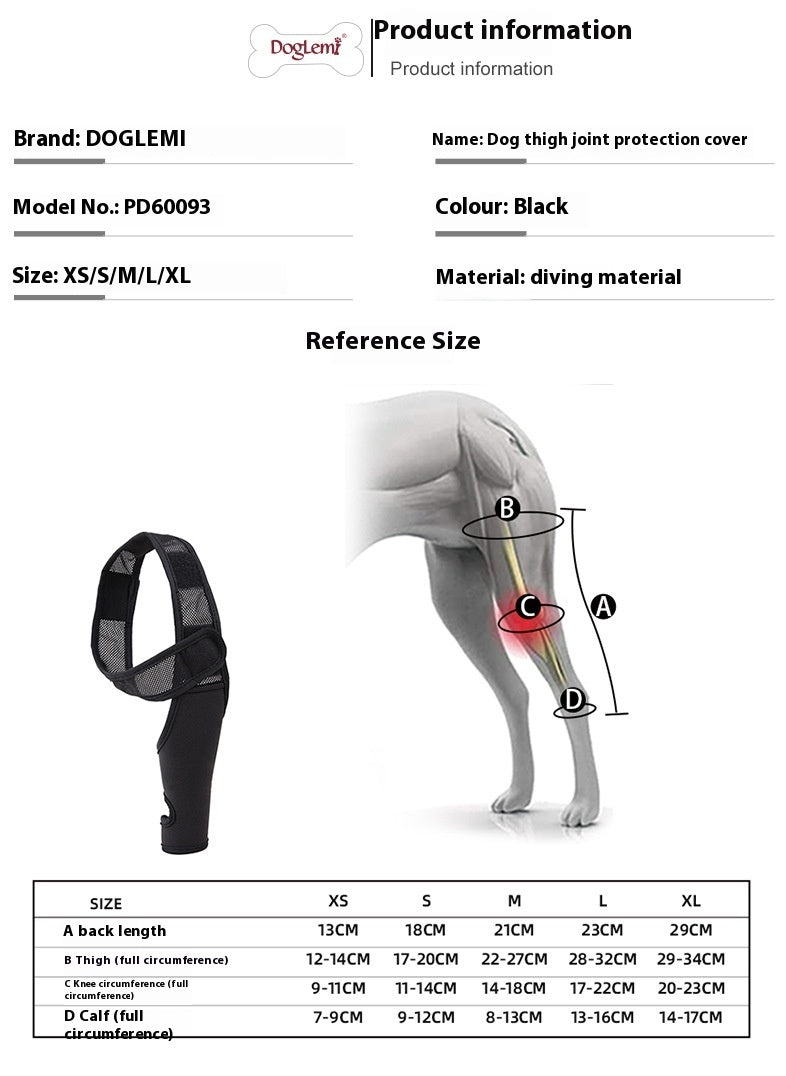 Supportive Dog Leg Brace – Adjustable Knee & Joint Protector for Post-Surgery or Injury Recovery