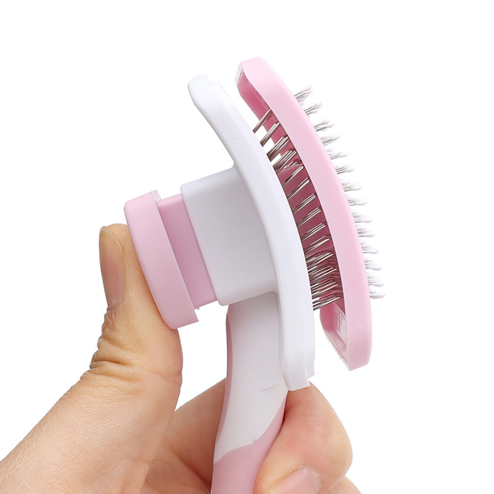 GroomPro: Self-Cleaning Slicker Brush for Dogs & Cats (Fast Shipping)