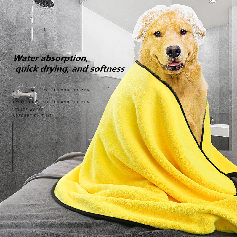 Soft Microfiber Pet Drying Towel – Super Absorbent & Quick-Dry Robe