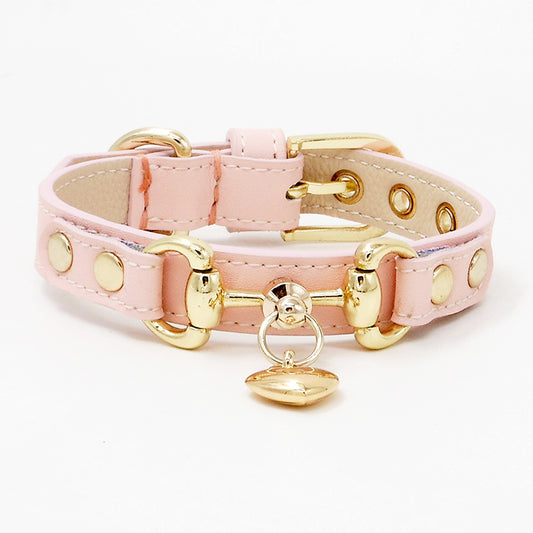 Elegant Leather Pet Collar – Chic, Durable & Designer-Inspired