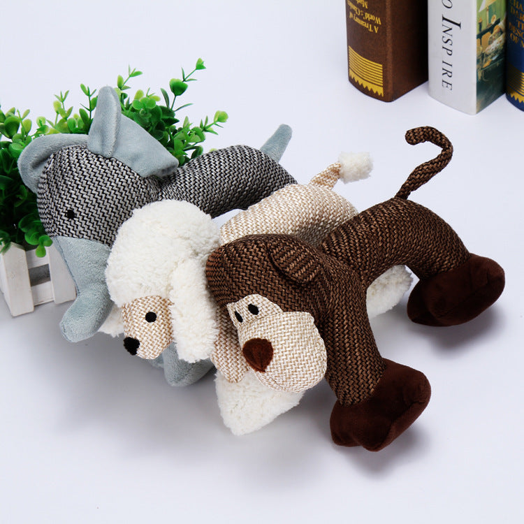 Plush Dog Chew Toys – Soft & Squeaky for Puppies and Large Dogs