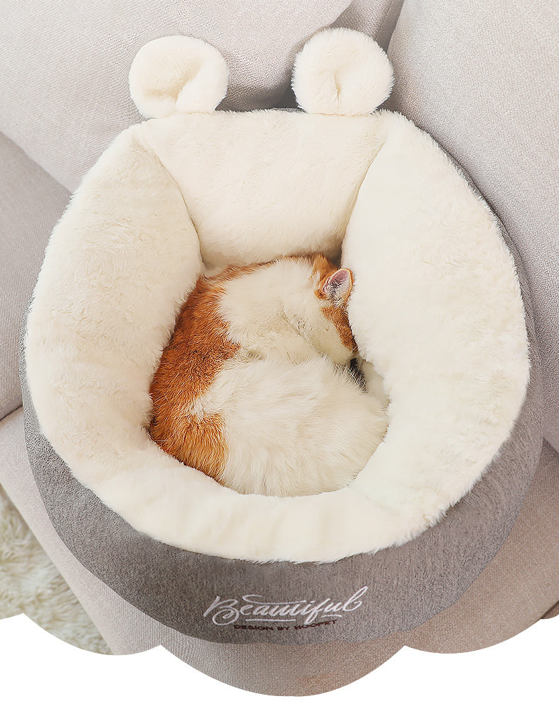 SnugglePod™ Pet Sleeping Bag – Ultra-Soft Warming Cushion Nest