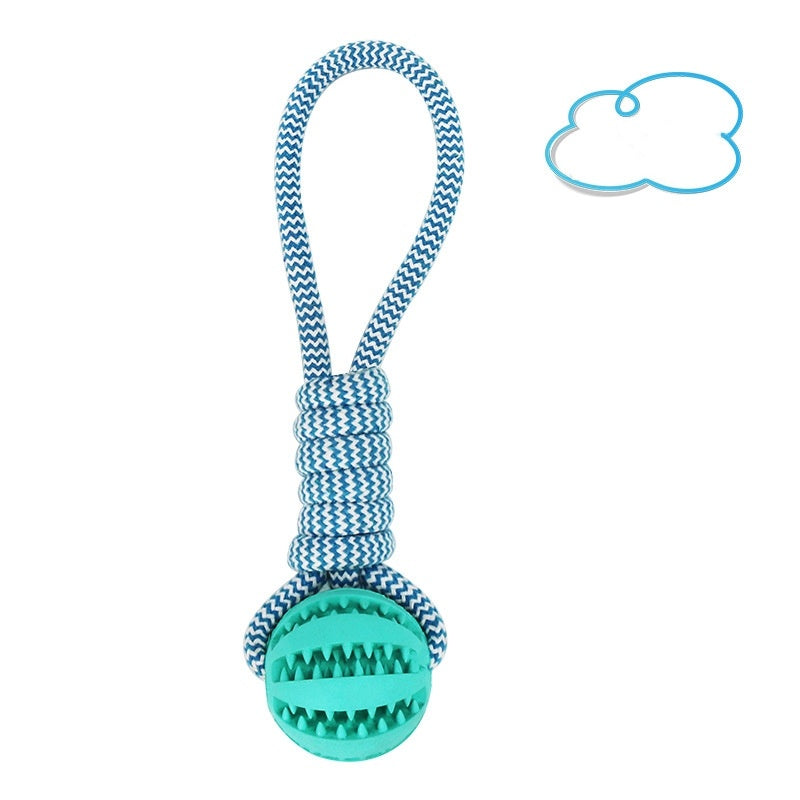 Treat Rope™ Interactive Chew Toy – Durable Rope with Treat-Fillable Ball for Dogs