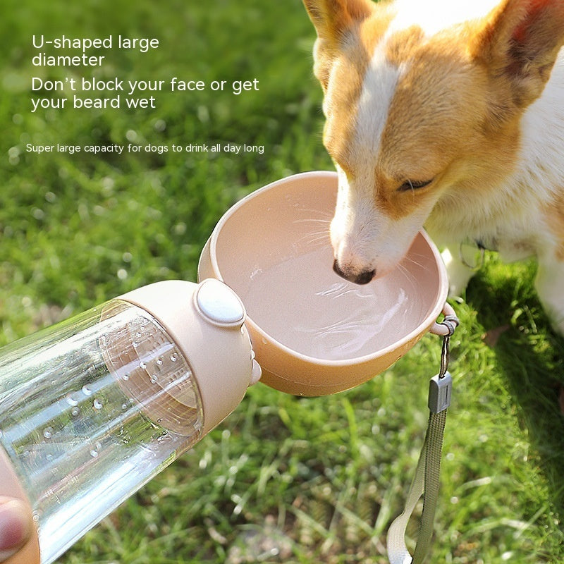 HydraSip™ Portable Dog Water Bottle & Feeder – Leakproof, Travel-Friendly, Food-Grade