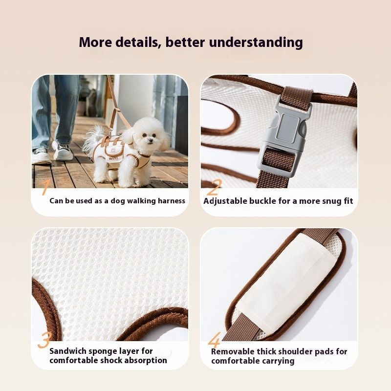 Pet Shoulder Bag – Stylish Crossbody Carrier for Cats & Small Dogs