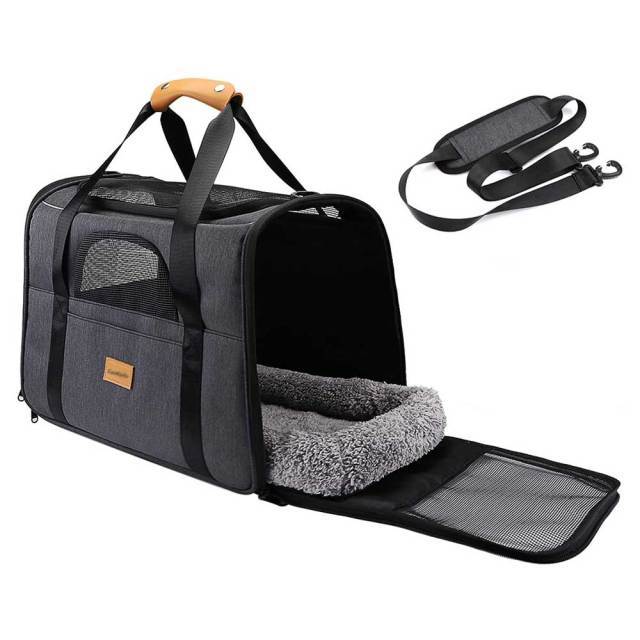 Pet Carrier Duffel – Foldable Travel Bag for Cats and Small Dogs