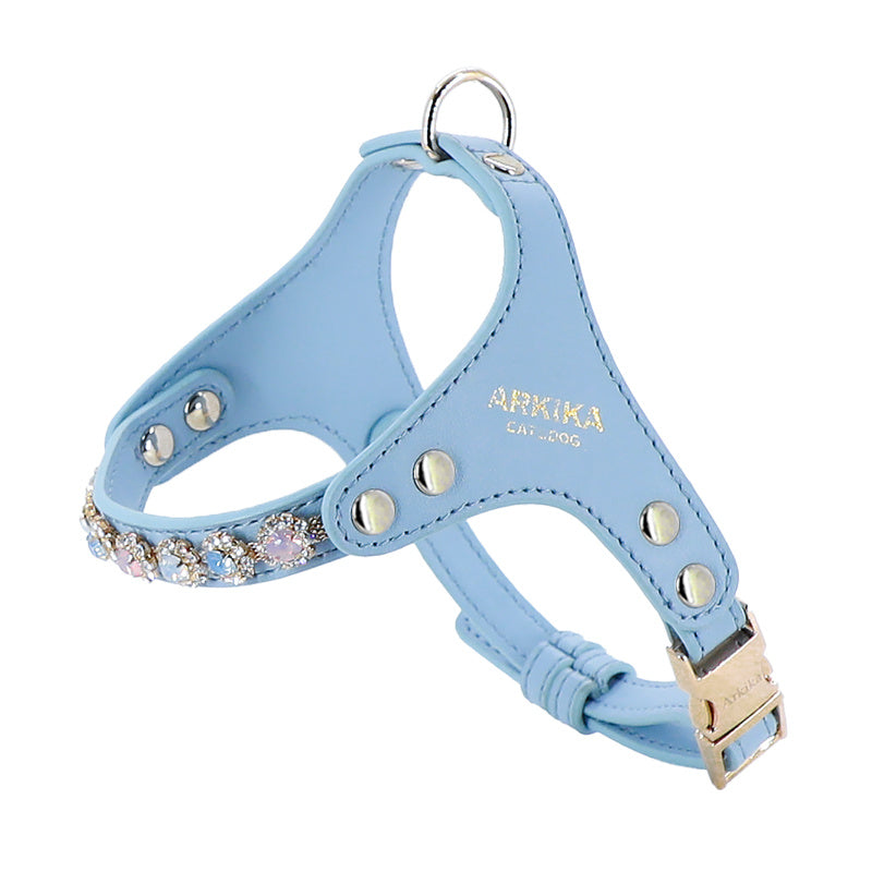 Glam Adjustable Harness & Leash Set – With Rhinestone Sparkle
