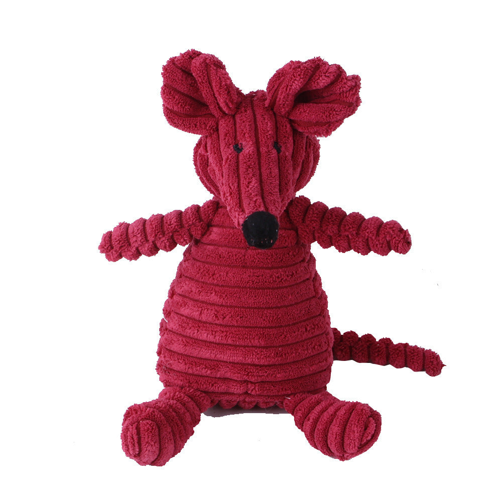 Plush Squeaky Animal Dog Toy – Adorably Durable Pet Playmate