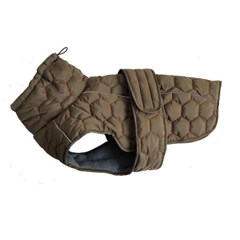 Luxury Fleece-Lined Winter Coat – Tailored Cold-Weather Jacket for Refined Pets