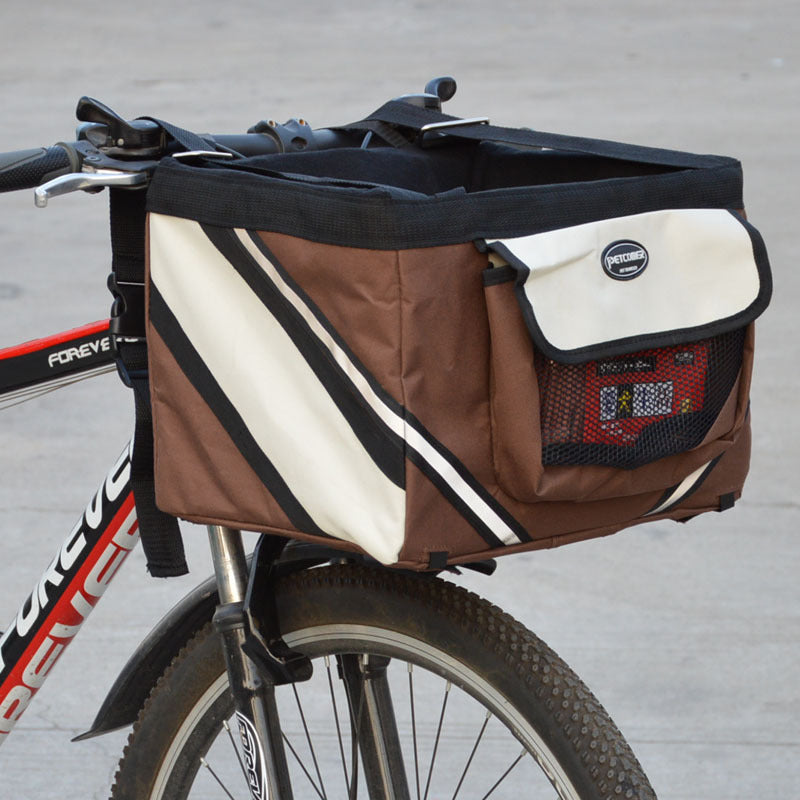 Bicycle Basket – Reflective Front Carrier for Cats & Small Dogs