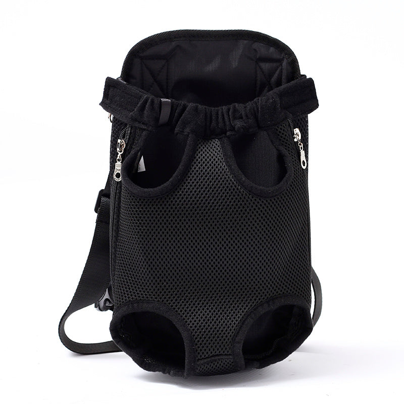 Chic Breathable Pet Travel Carrier – Front & Back Chest Bag