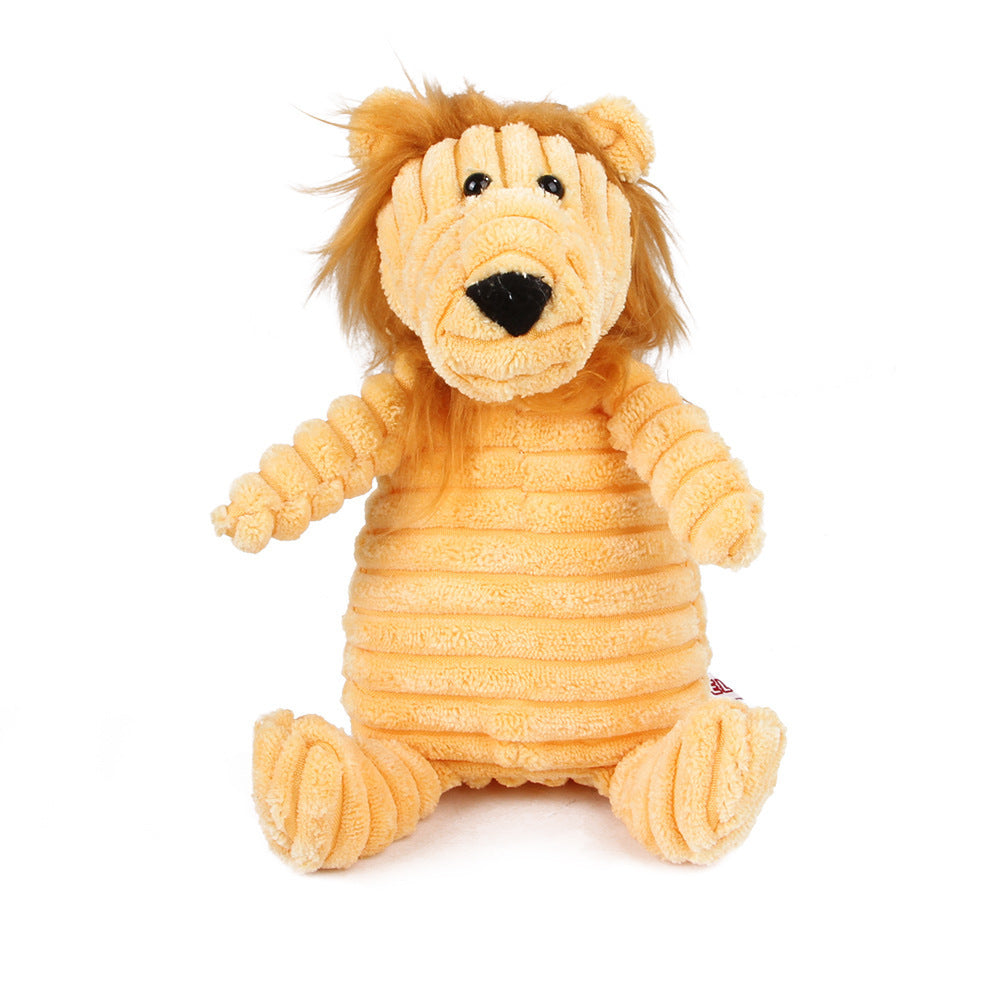 Plush Squeaky Animal Dog Toy – Adorably Durable Pet Playmate