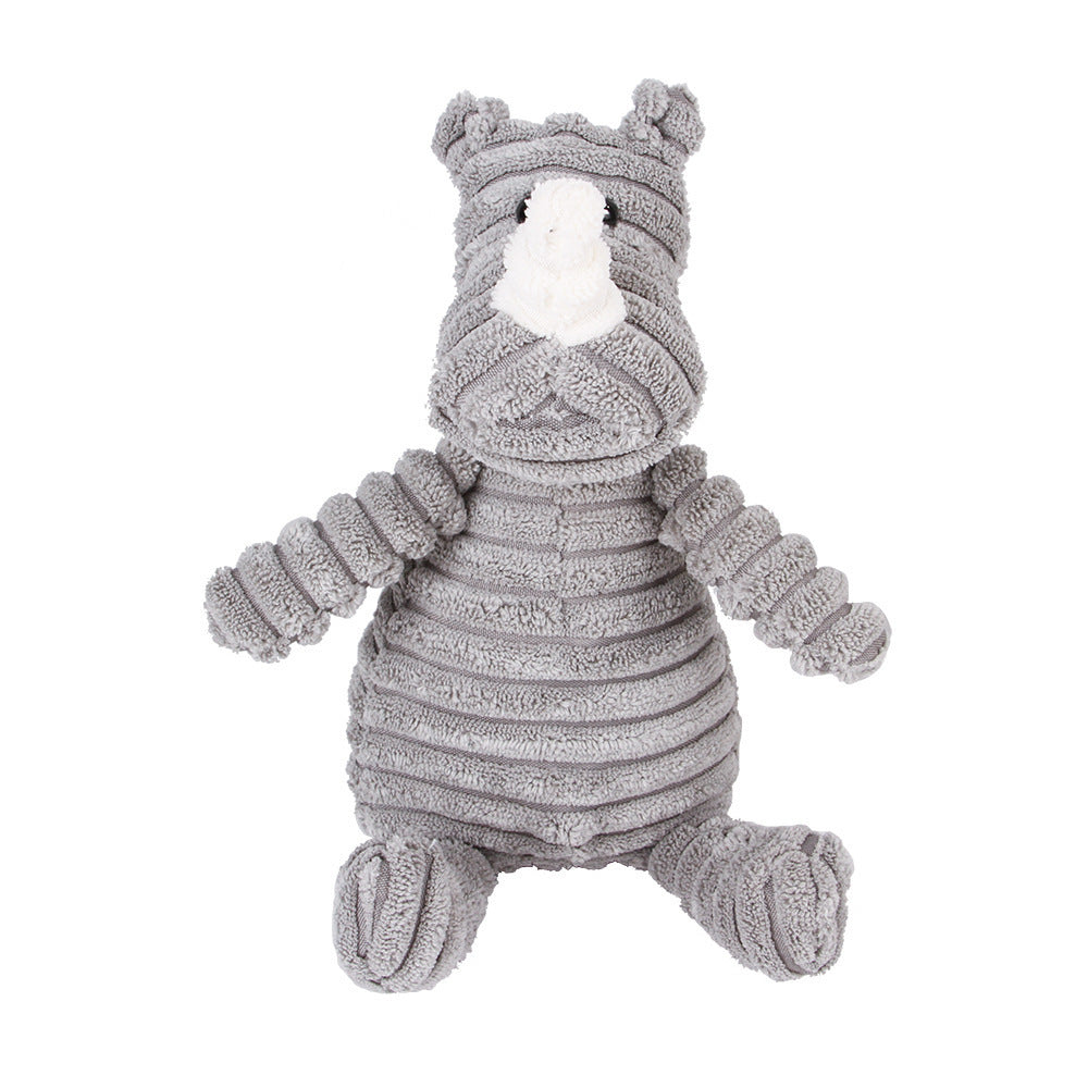 Plush Squeaky Animal Dog Toy – Adorably Durable Pet Playmate